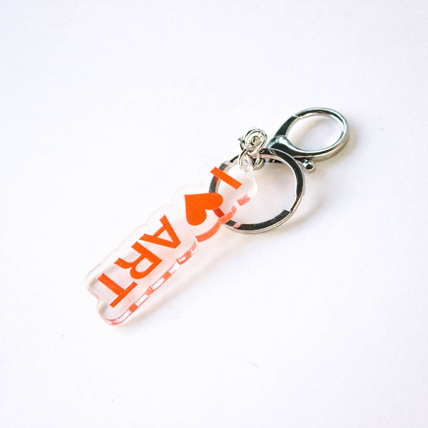 I <3 Art Acrylic Keychain - Image 2