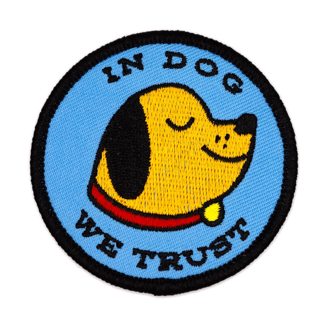 In Dog We Trust Embroidered Iron-On Patch