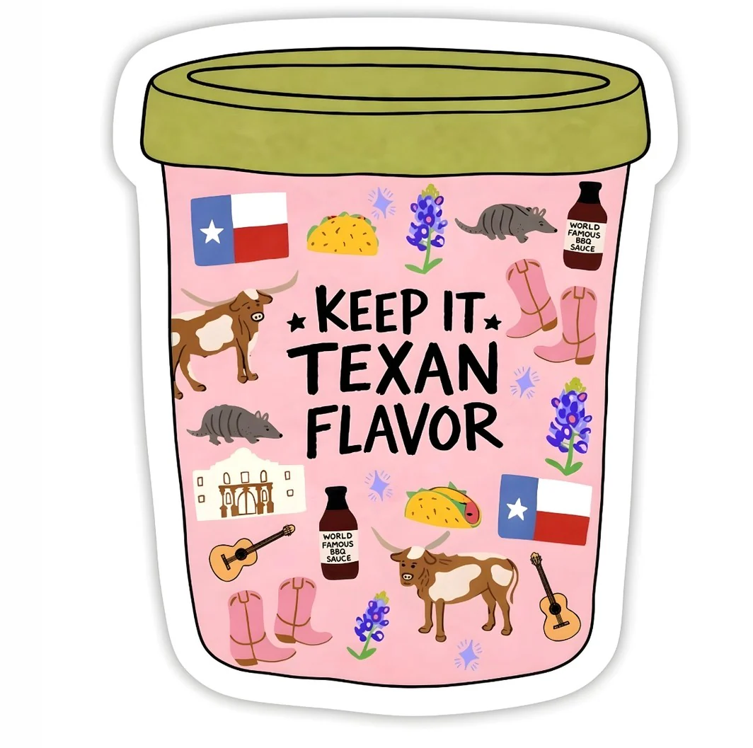 Keep It Texan Flavor Sticker