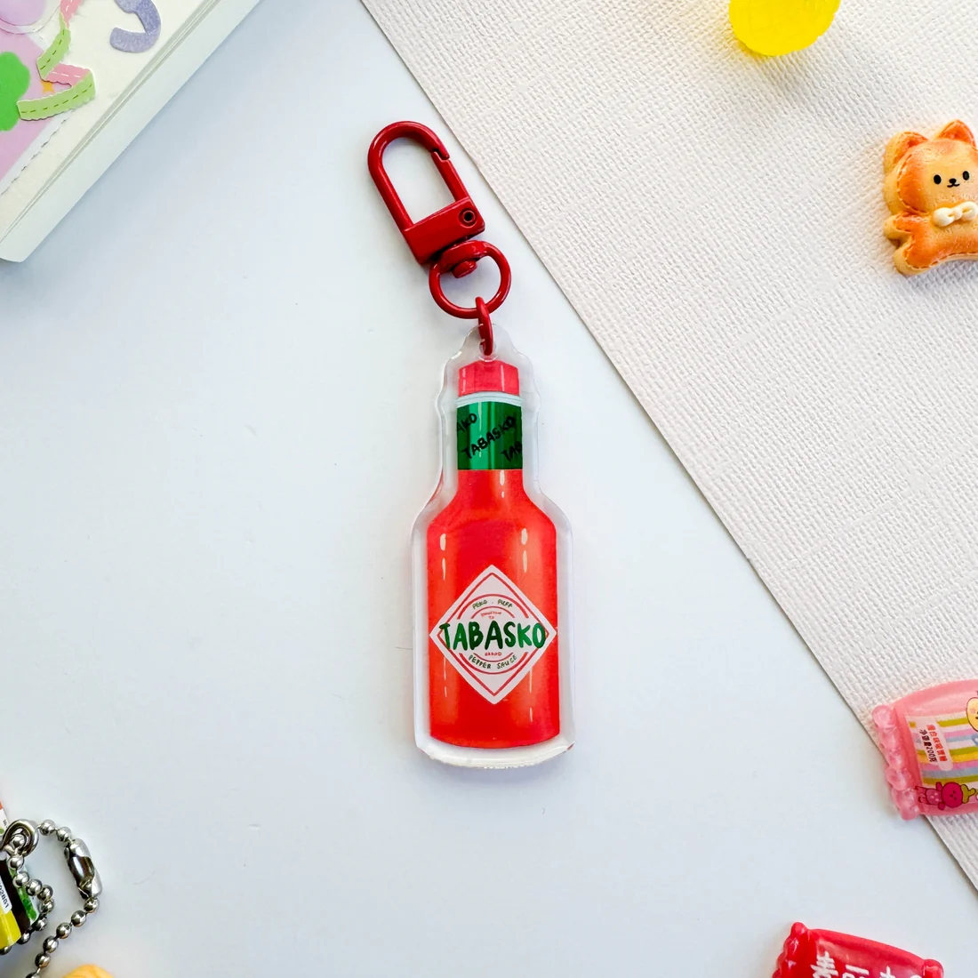 Tabasco Hot Sauce Acrylic Keychain