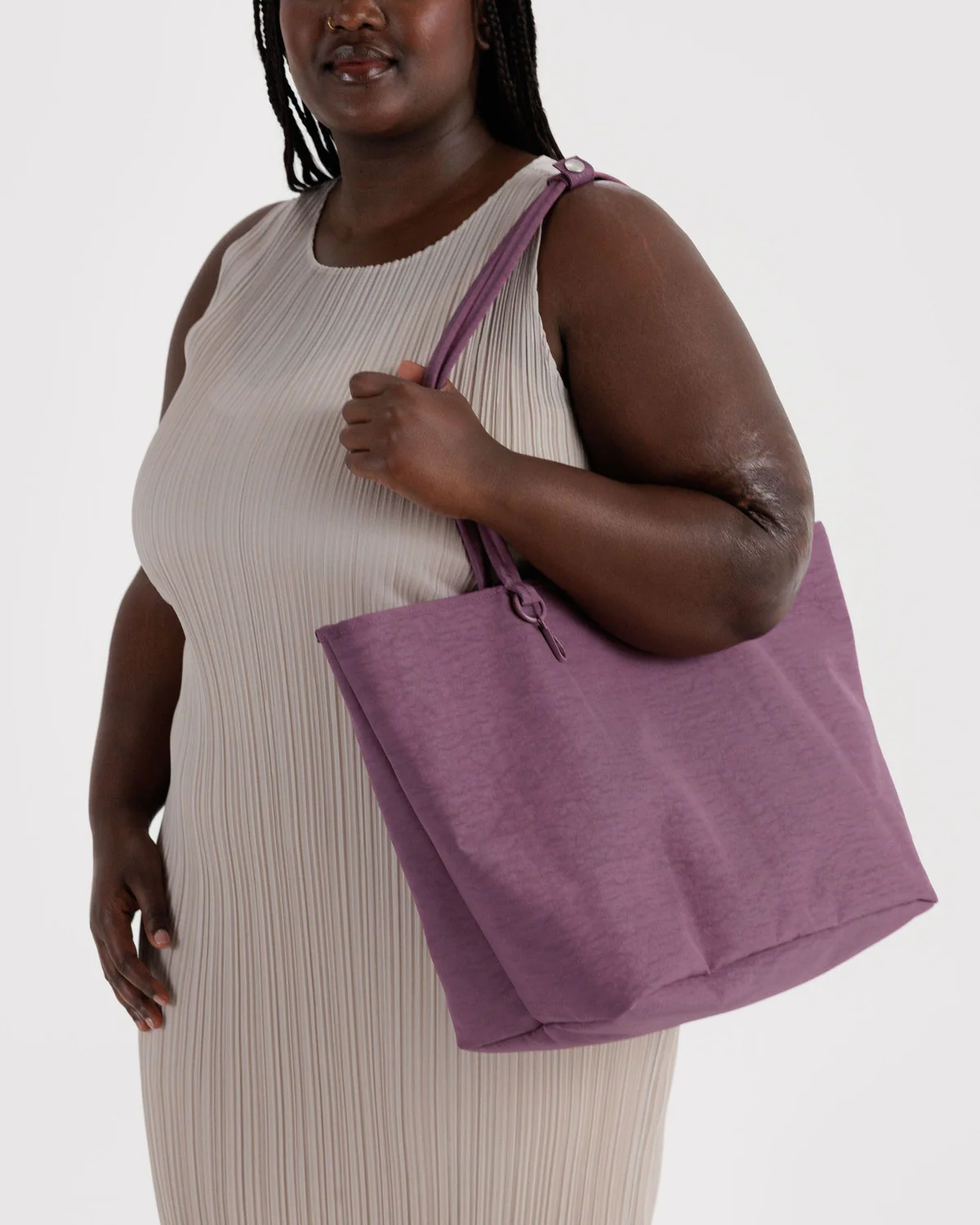 Large Nylon Reversible Tote - Wild Plum Mix - Image 3