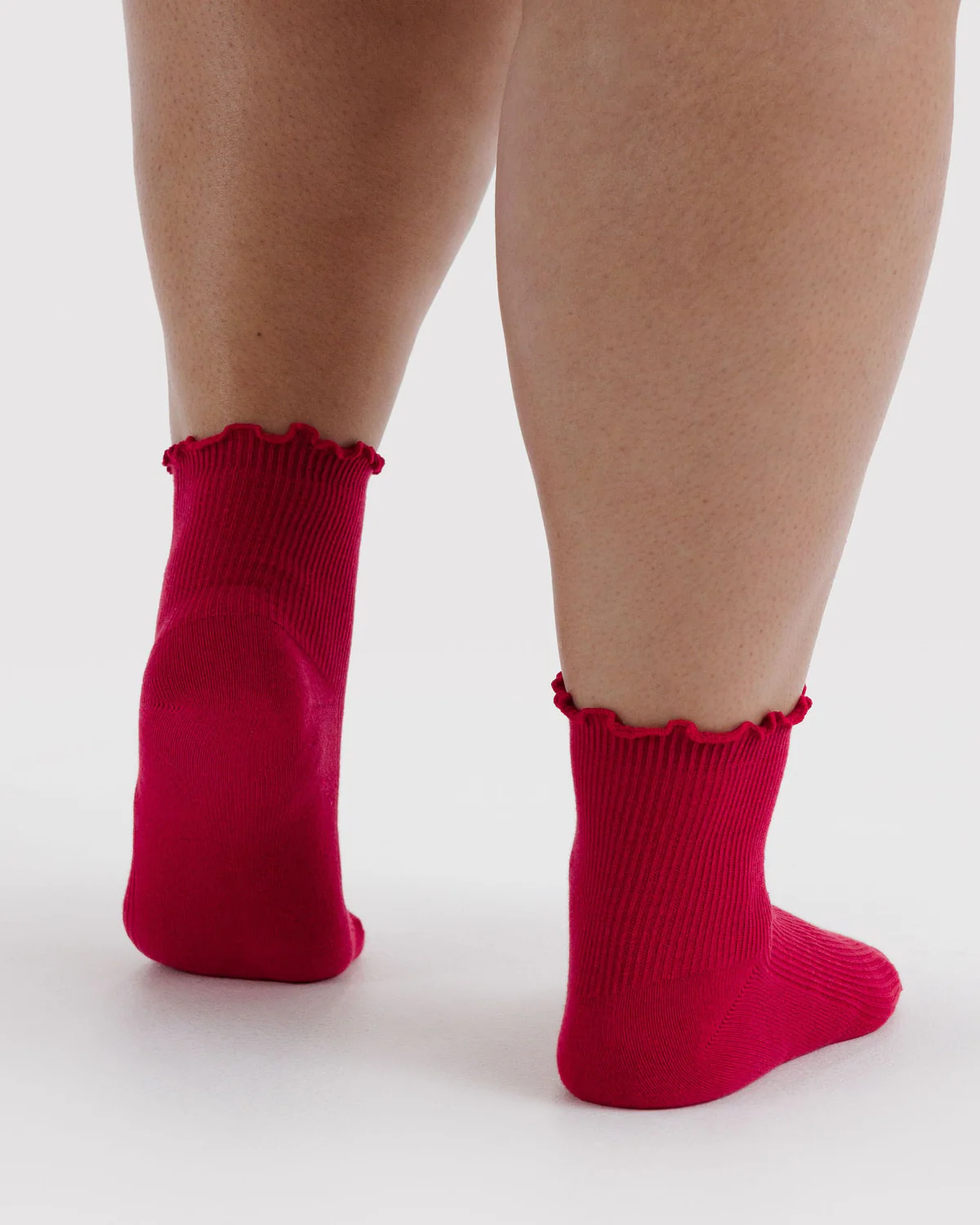 Lettuce Edge Sock Set of 2 - Wild Plum & Cherry - Image 3