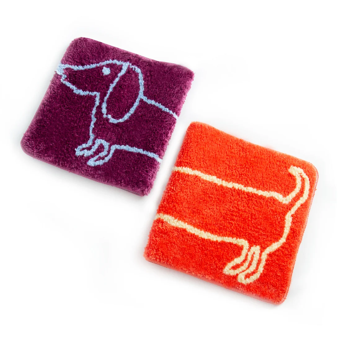 Purple Teckel Bath Mat - Image 2