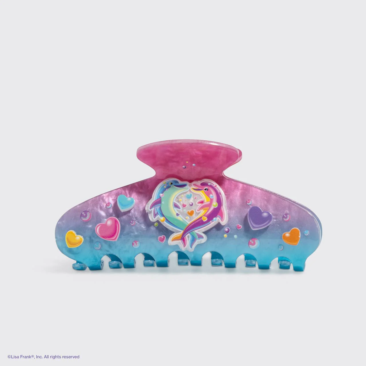 Lisa Frank X Kitsch Glitter Claw Clip - Dancing Dolphins™ - Image 2