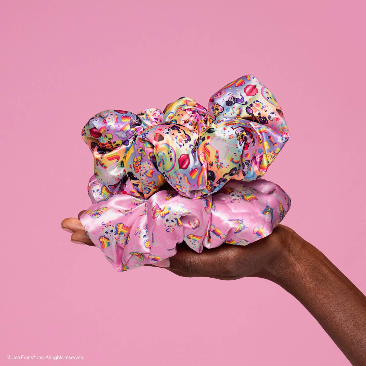 Lisa Frank X Kitsch Satin Pillow Scrunchies® in the Fantastic World of Lisa Frank - Image 3