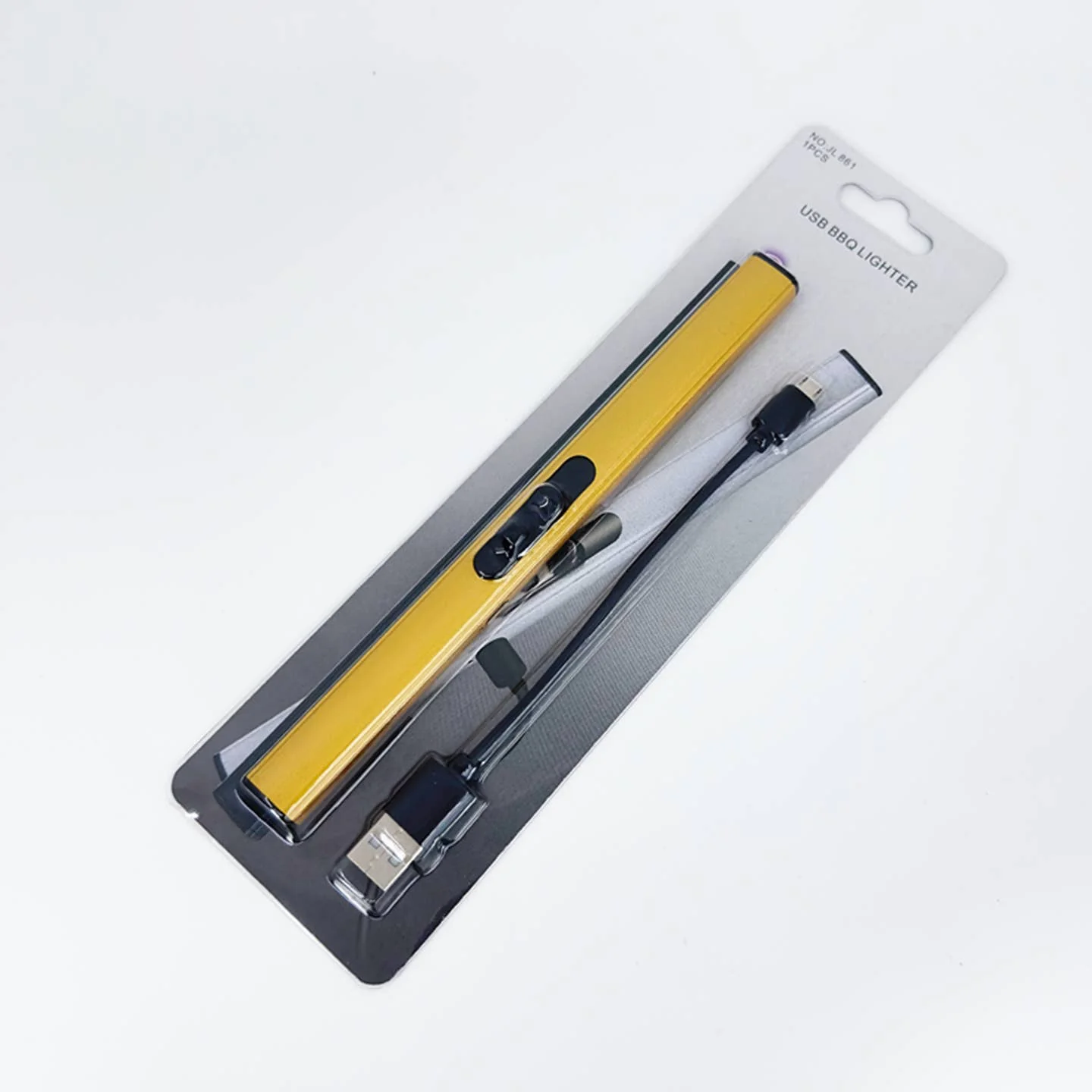 Long Slim Electric Lighter - Black - Image 2