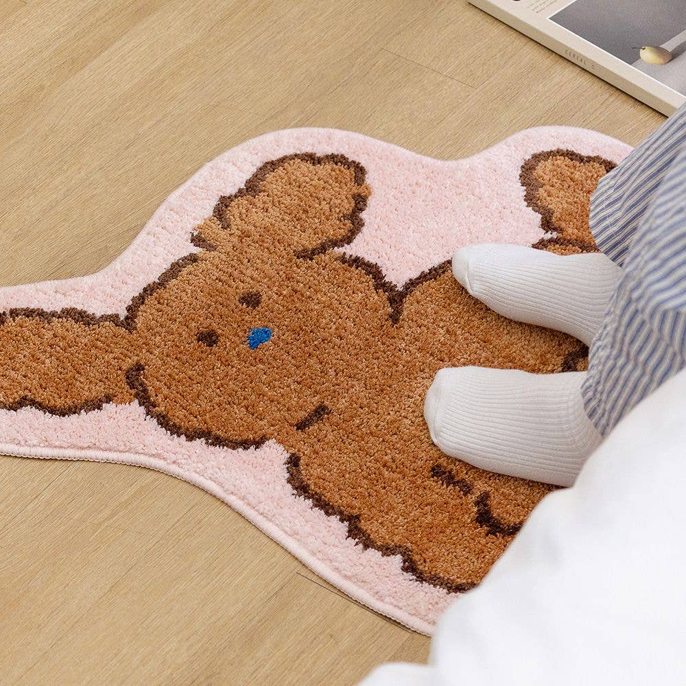 Cute Poodle Rug - Brown Poodle - Image 2