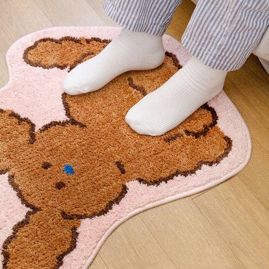Cute Poodle Rug - Brown Poodle - Image 3
