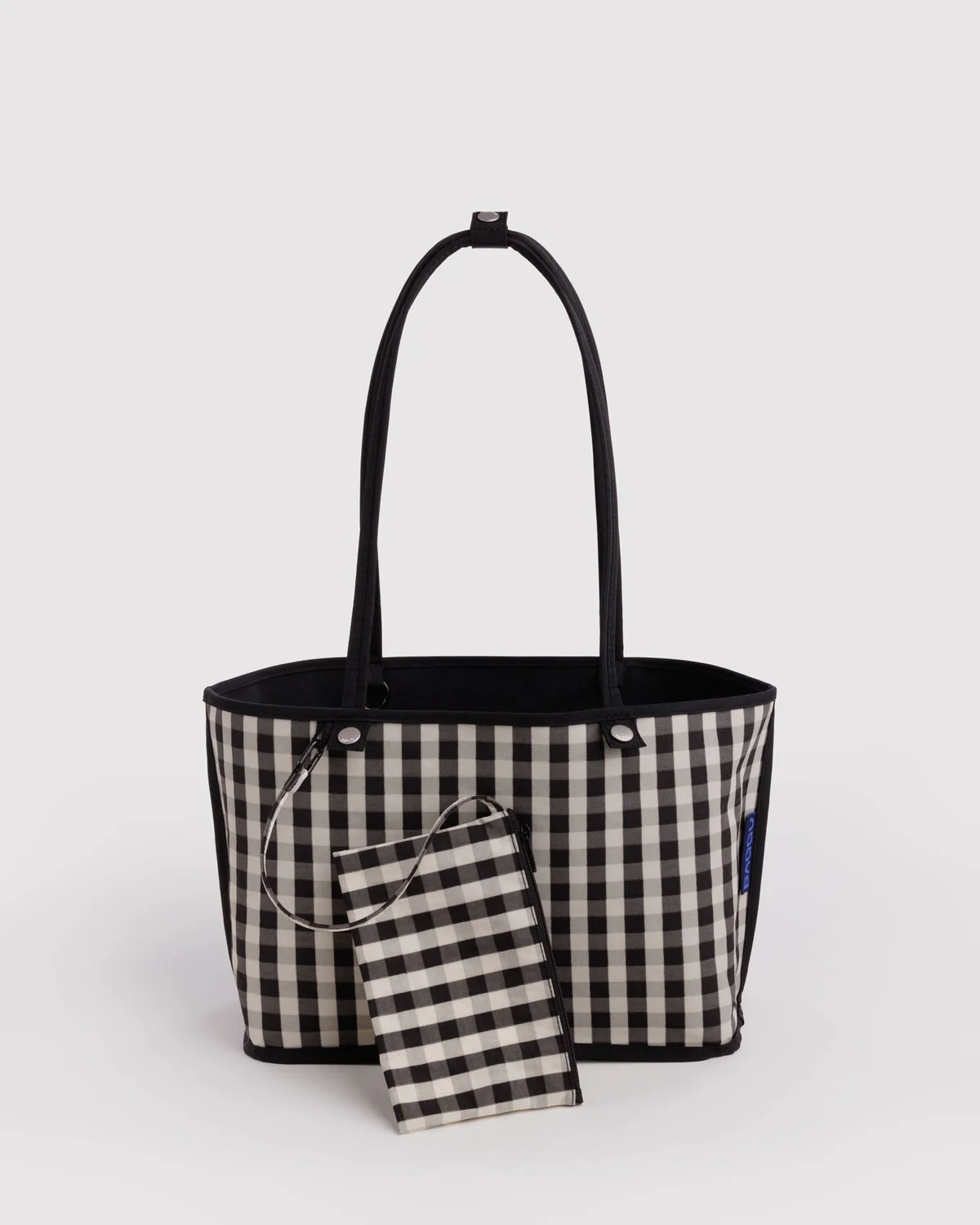 Medium Nylon Reversible Tote - Black Mix - Image 2