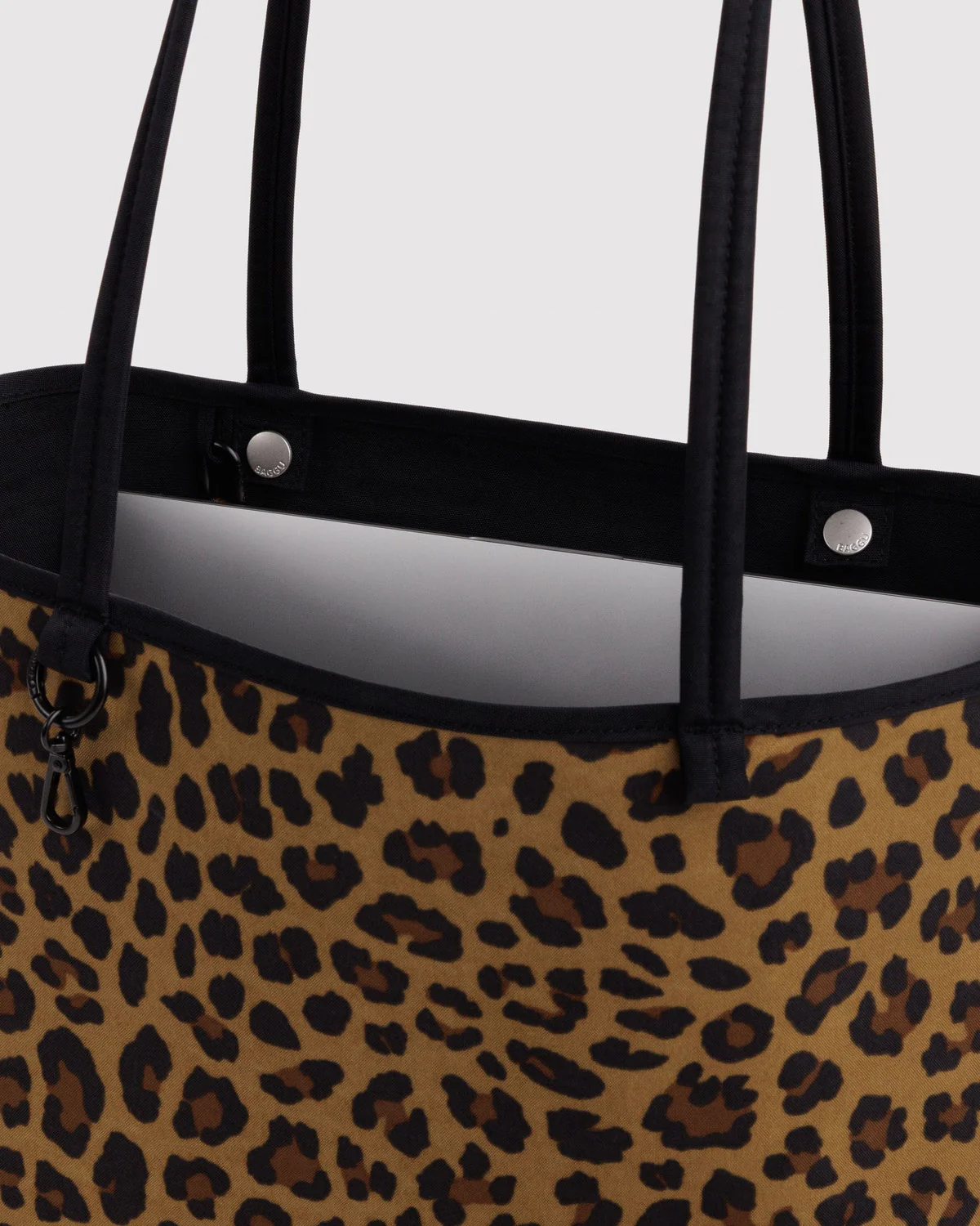 Medium Nylon Reversible Tote - Leopard Mix - Image 5