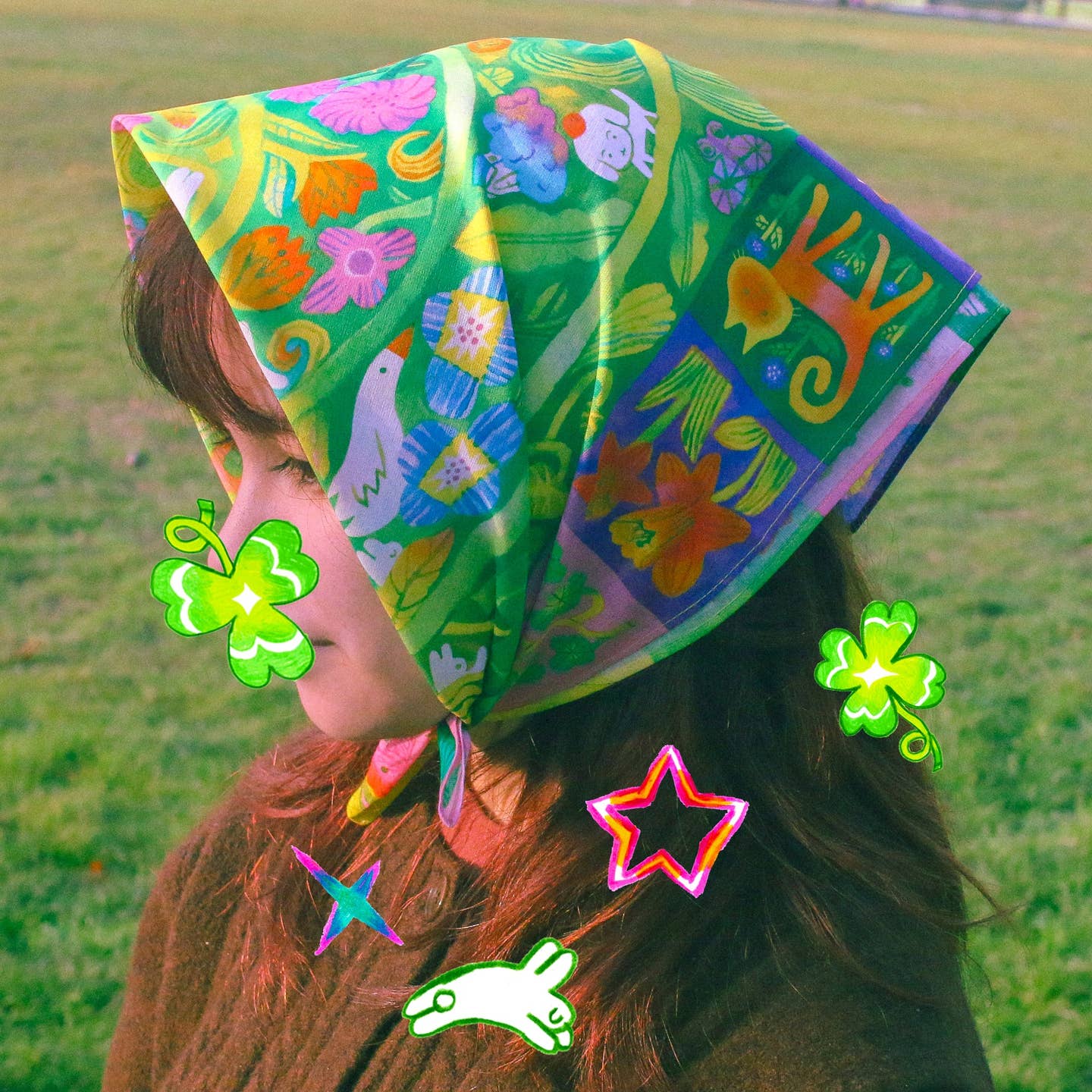 'Meet Me in the Garden' Multi-Use Cloth - Image 3