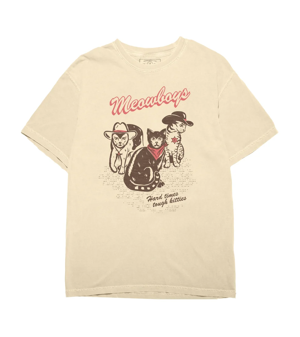 Meowboys Western Tee