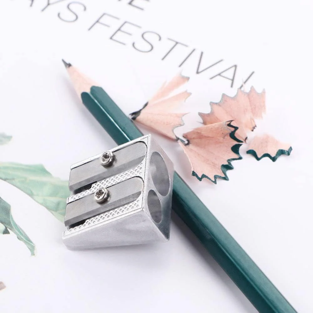 Metal Double-Holed Pencil Sharpener - Image 3