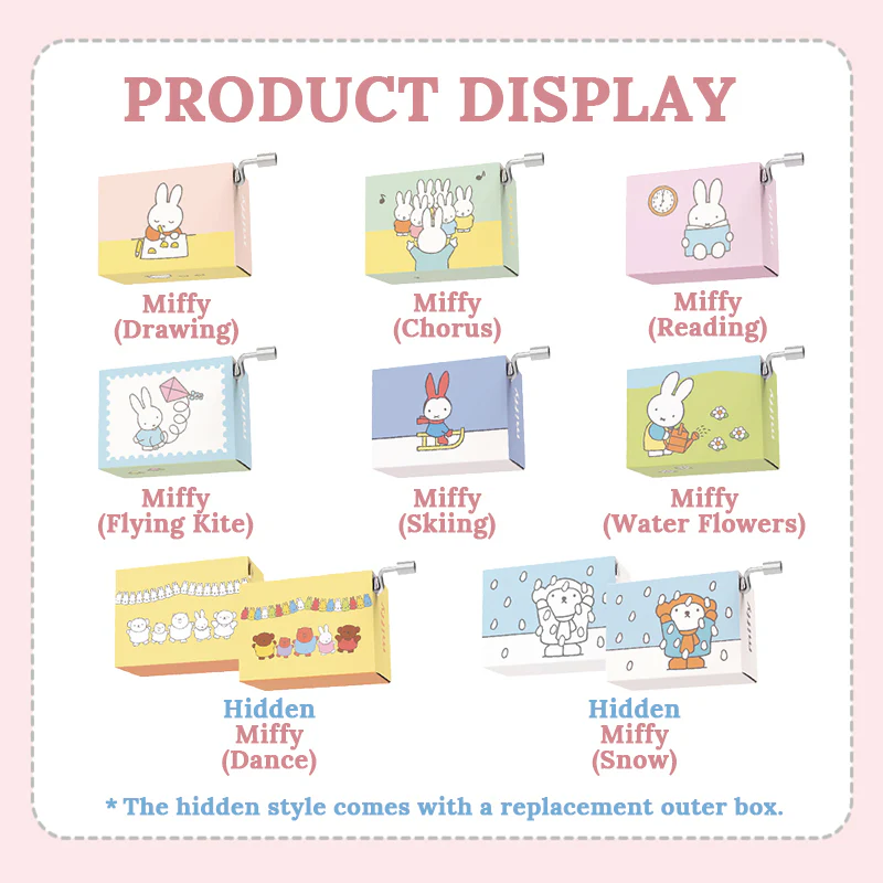 Miffy Hand-Cranked Music Box Series Blind Box - Image 2