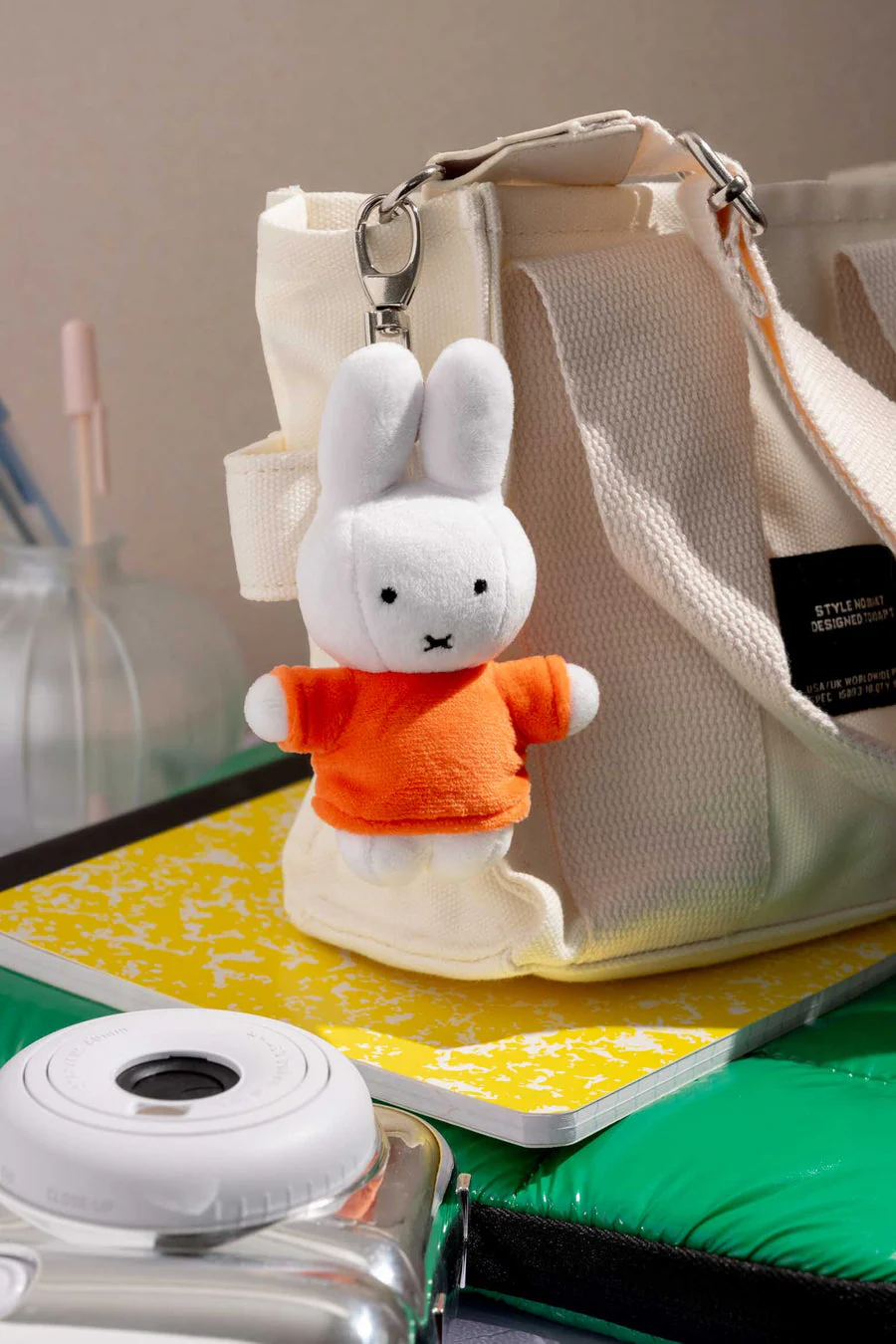 Miffy in Red Plush Keychain