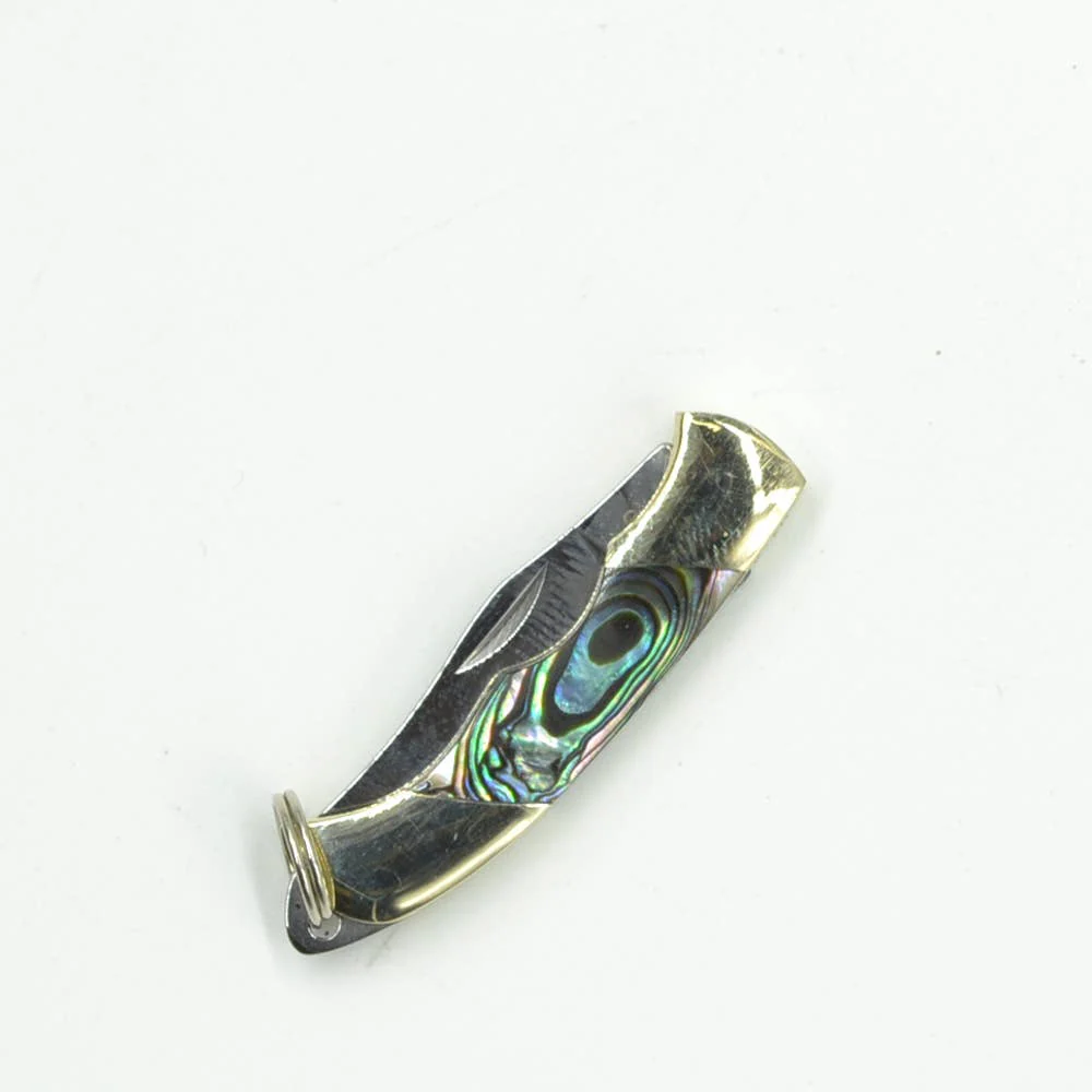 Mini Inlay Folding Knife - Mother of Pearl - Image 3