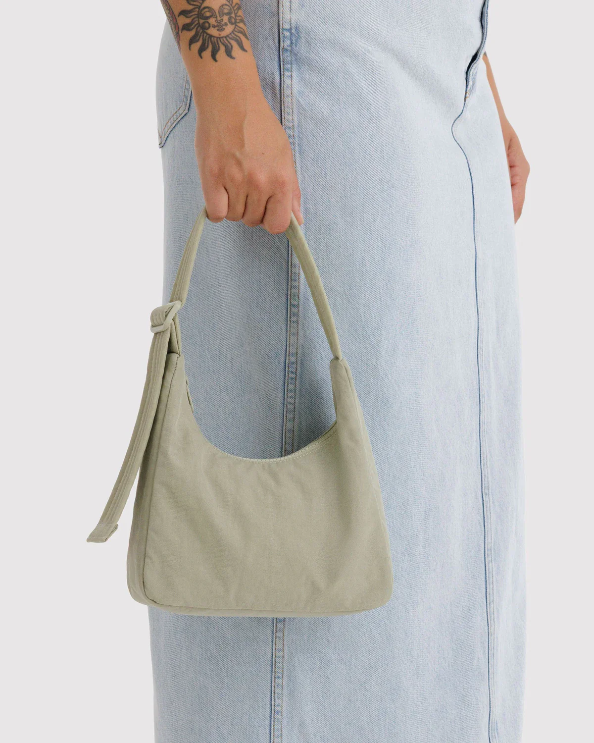 Mini Nylon Shoulder Bag - Celadon - Image 2