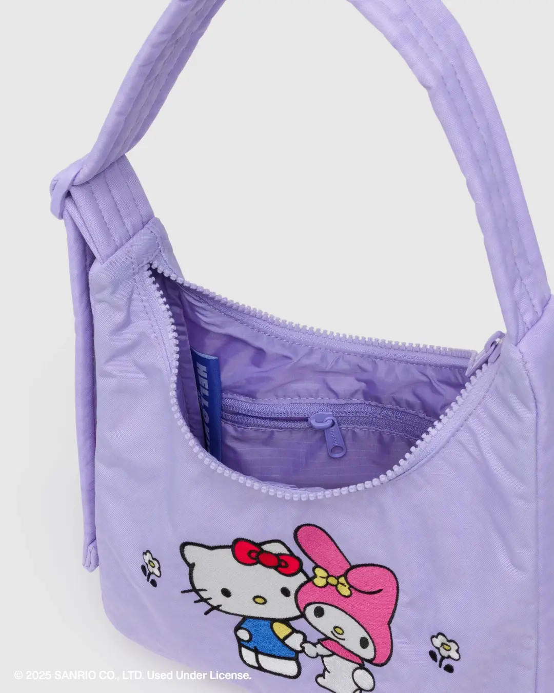Mini Nylon Shoulder Bag - Embroidered Hello Kitty & My Melody - Image 4