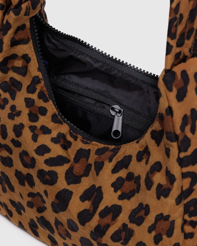 Mini Nylon Shoulder Bag - Leopard - Image 4