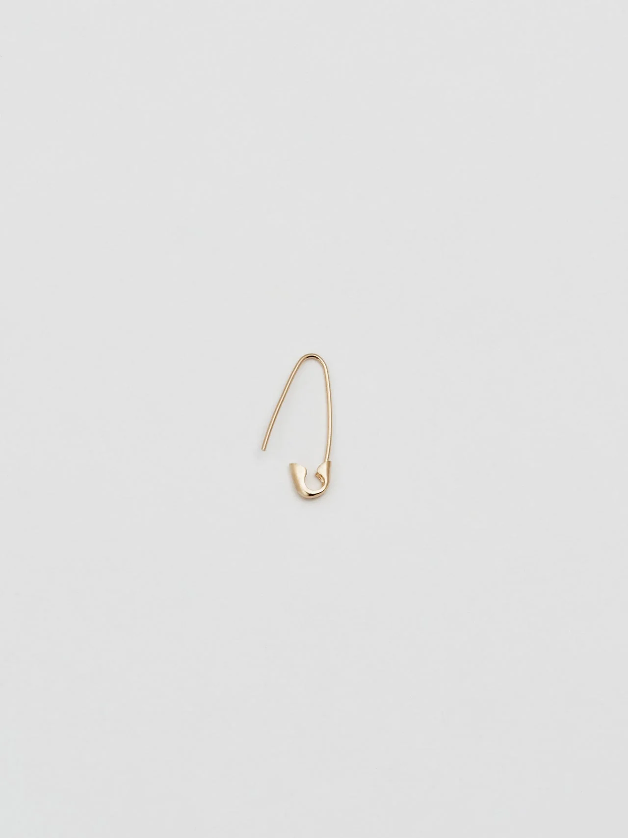 Mini Safety Pin Earring in 14k - Image 2