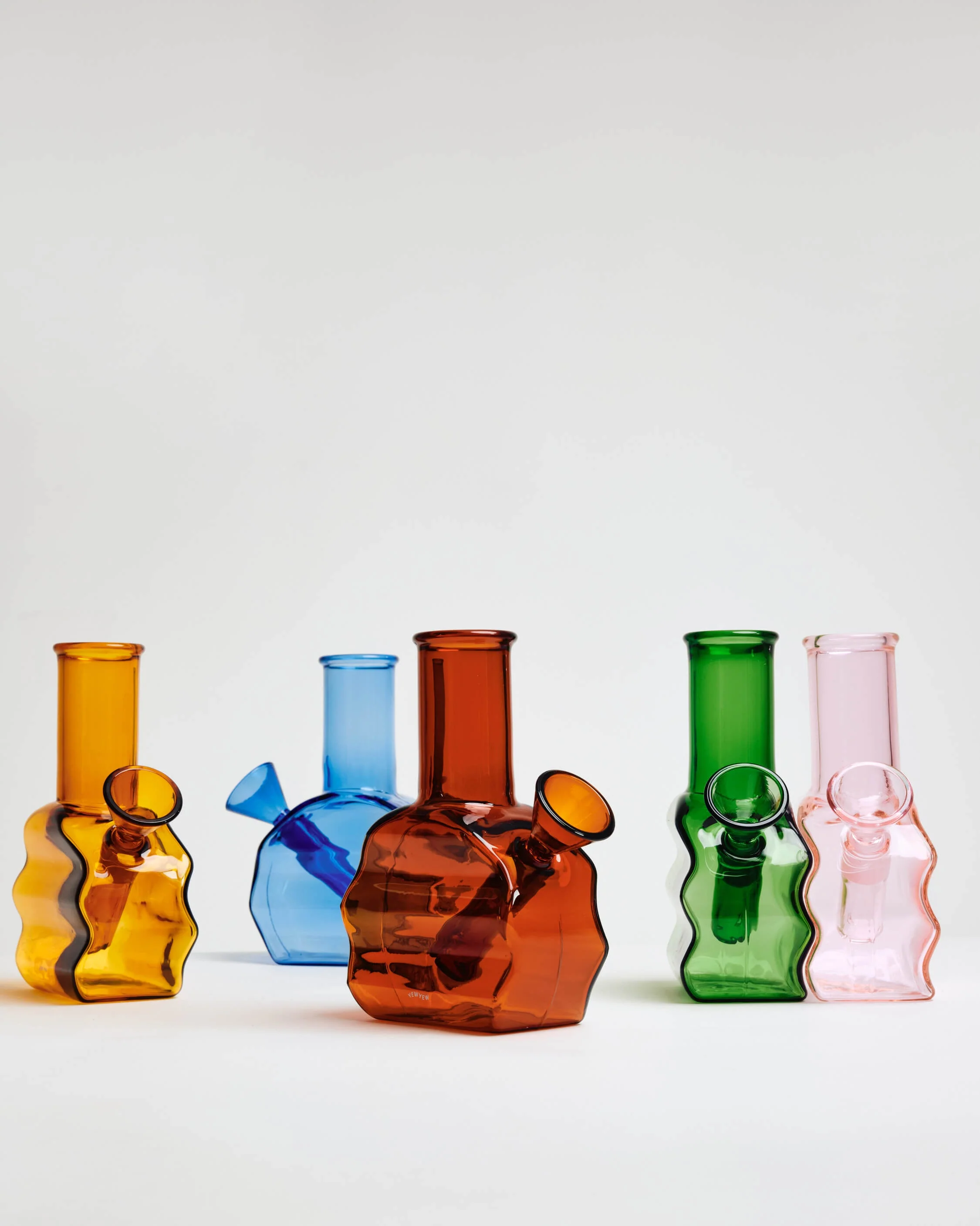 Mini Sunset Wavy Water Pipe - Pink - Image 2