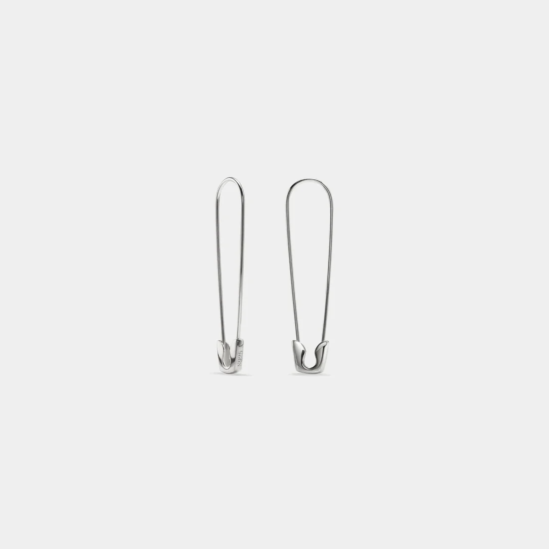 Minimalist Safety Pin Hoop Earrings