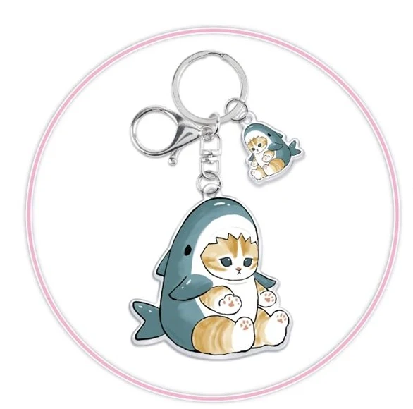Mofusand Cute Acrylic Charm Keyrings - Image 2
