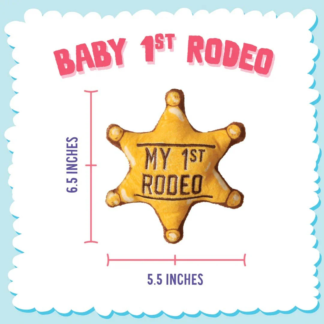 Snugarooz Baby 1st Rodeo Plush Dog Toy - Image 4
