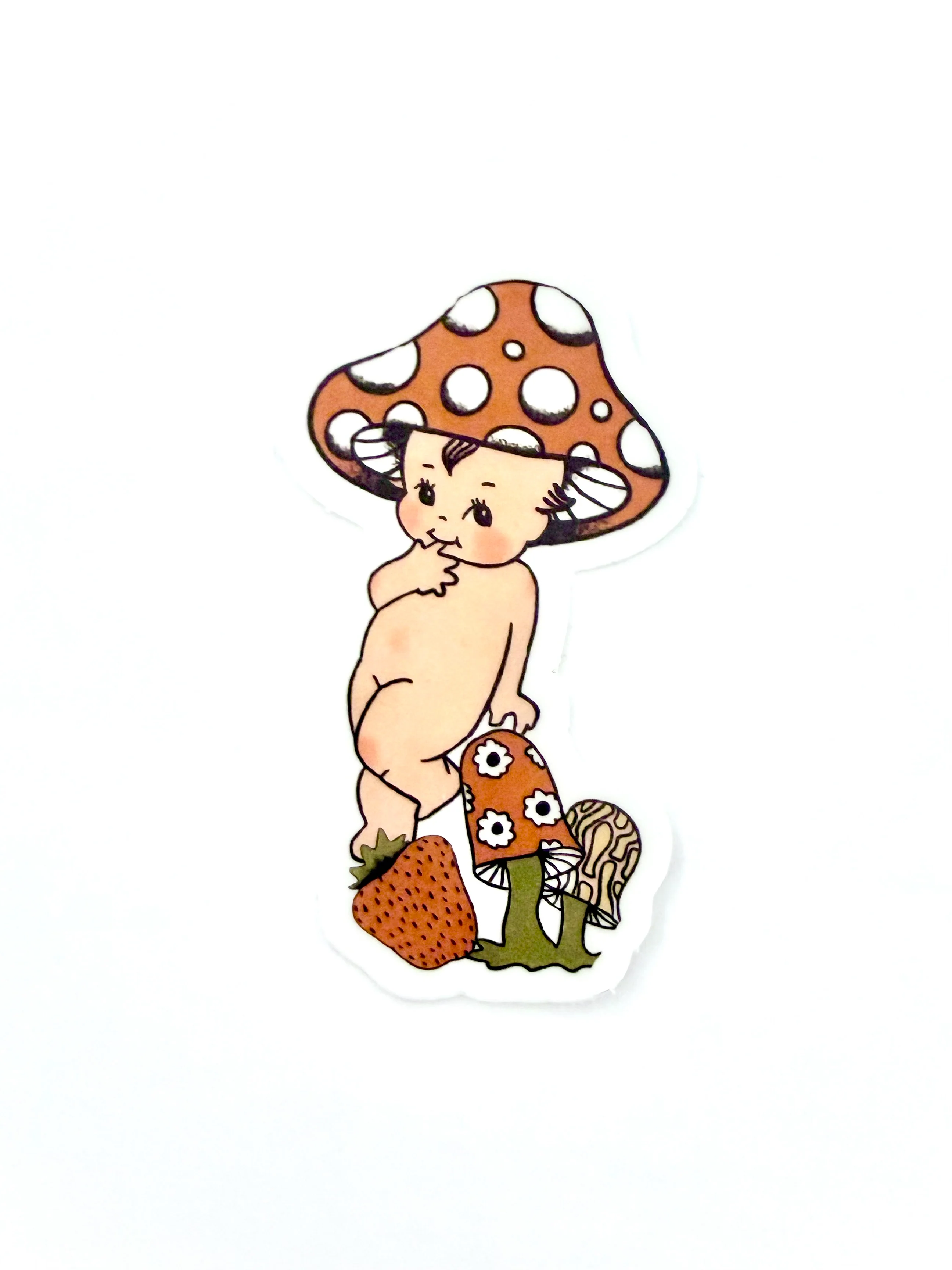 Mushroom Kewpie Sticker