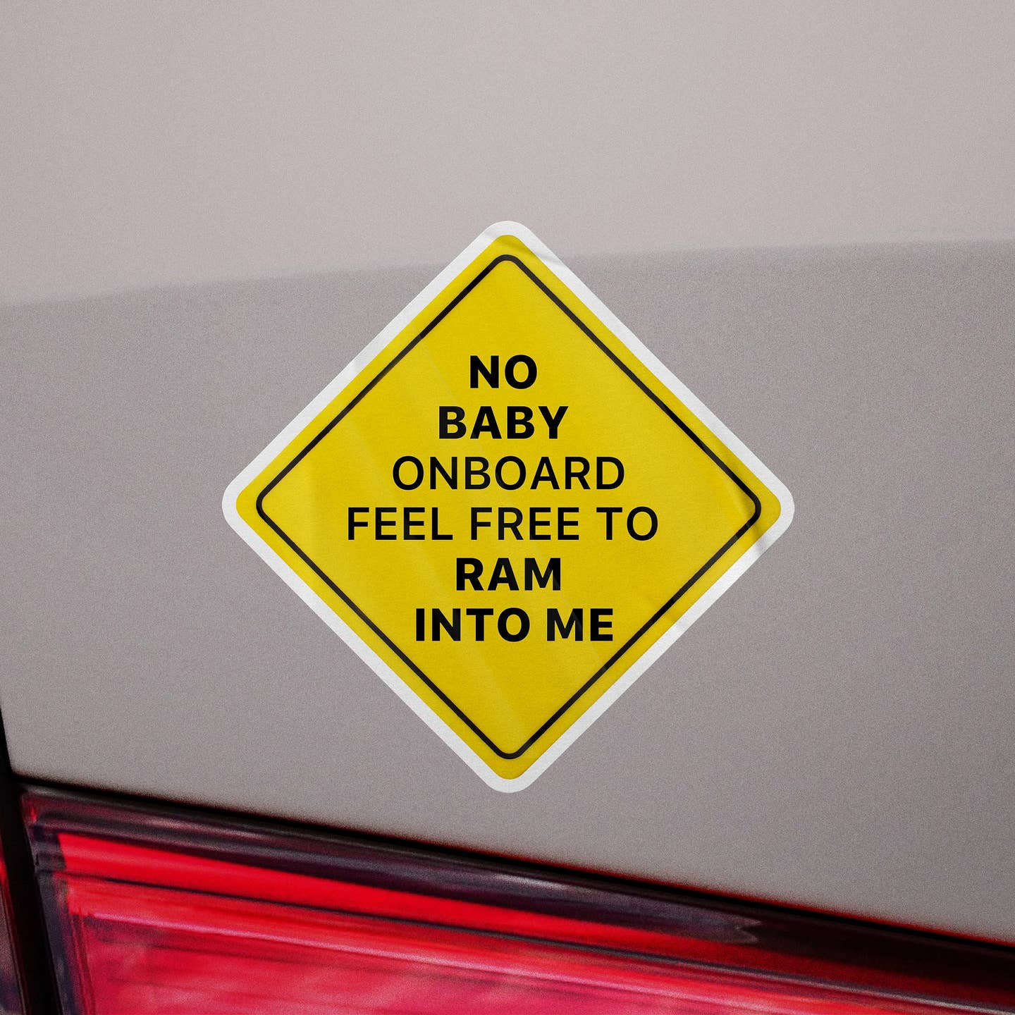 No Baby On Board Sticker - Image 2