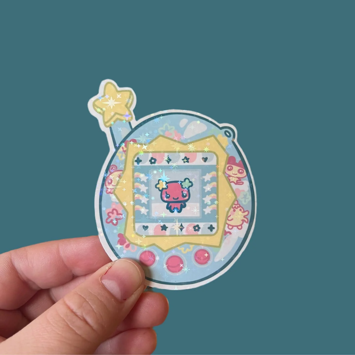 Nostalgic Kawaii Digital Pet Sticker - Image 2
