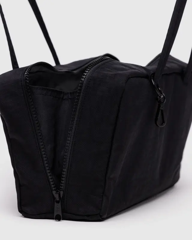 Nylon Bowler Bag - Black - Image 4