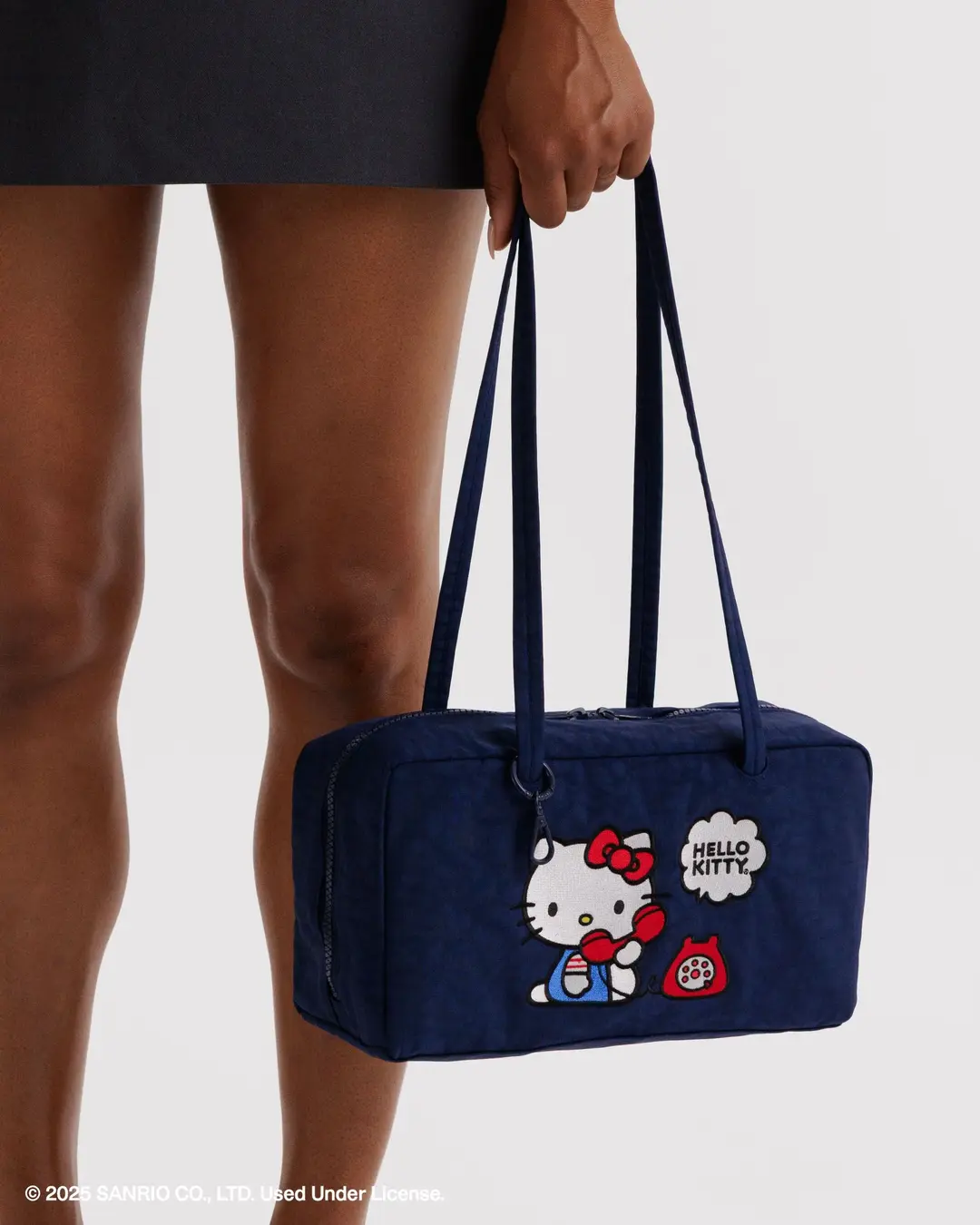 Nylon Bowler Bag - Embroidered Hello Kitty Phone - Image 3