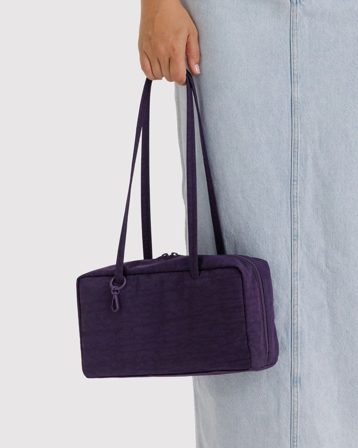 Nylon Bowler Bag - Fig - Image 3
