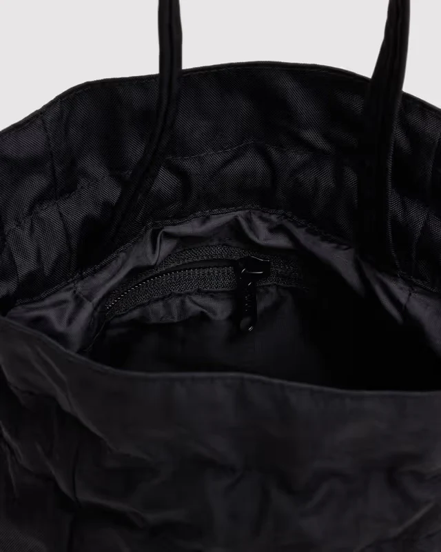 Nylon Drawstring Bag - Black - Image 3