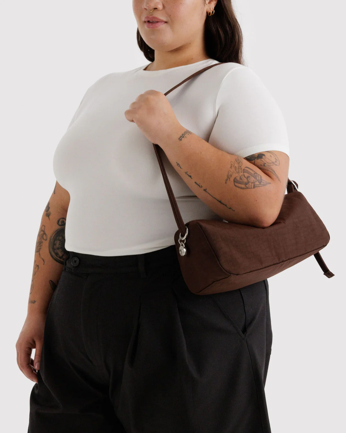 Nylon Loaf Bag - Coffee - Image 2