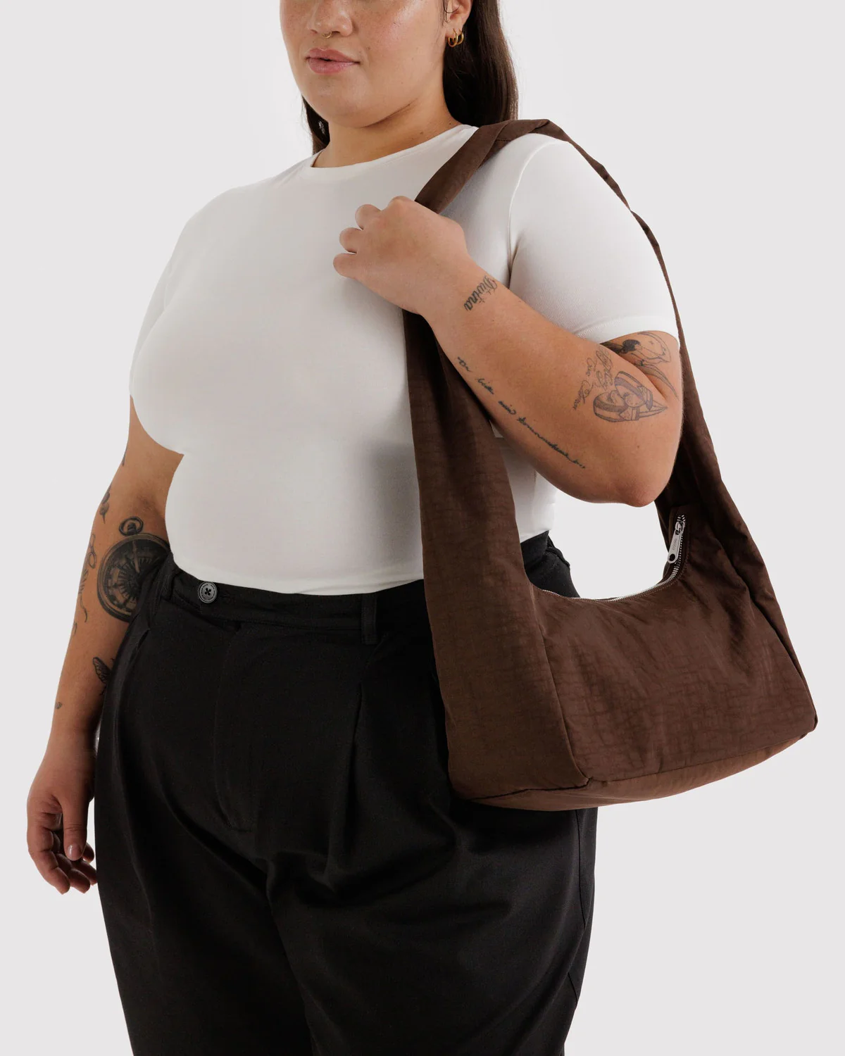 Nylon Meringue Bag - Coffee - Image 2