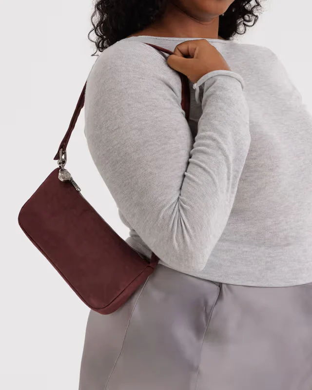 Nylon Pochette - Mahogany - Image 2