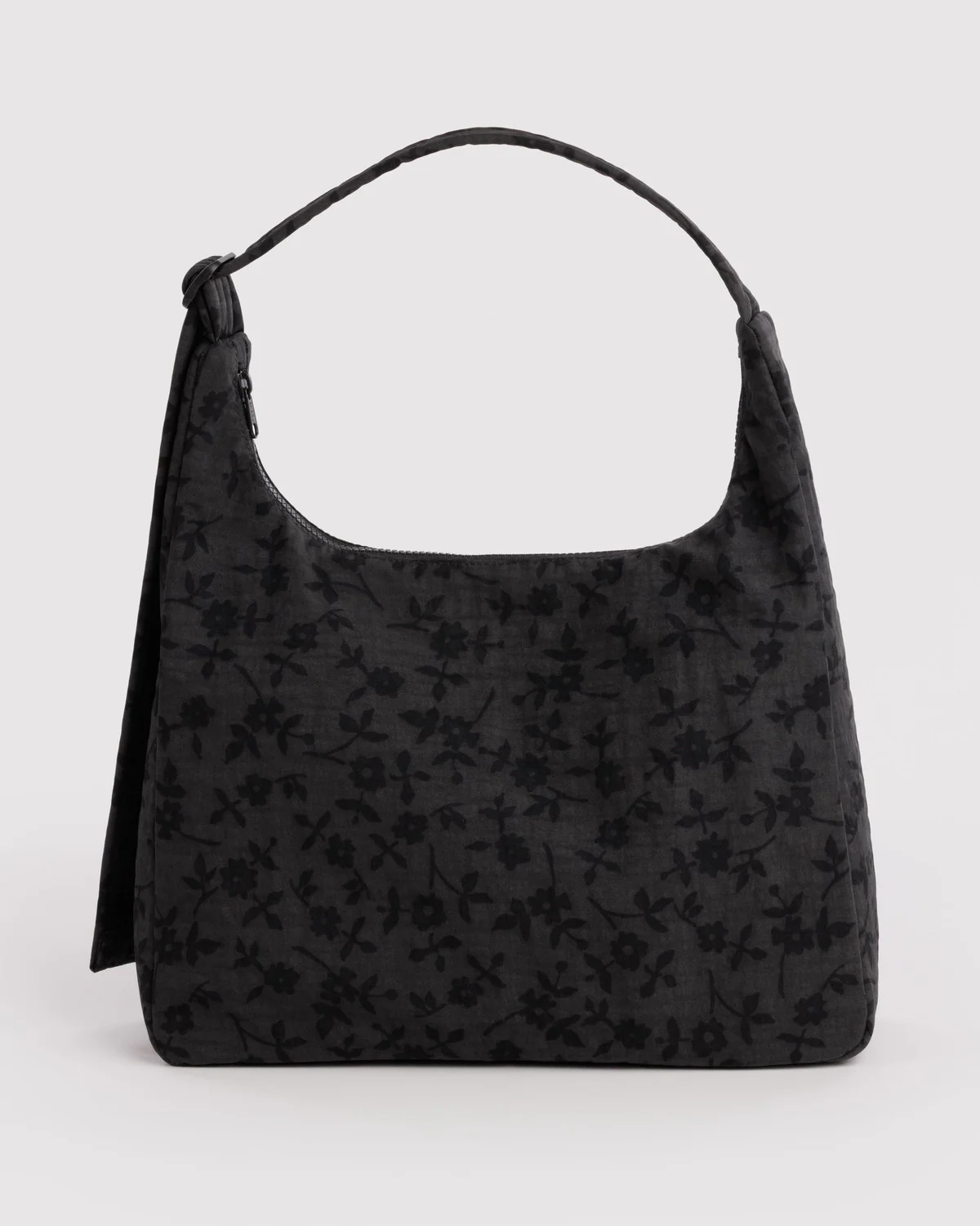 Nylon Shoulder Bag - Charcoal Ditsy Floral