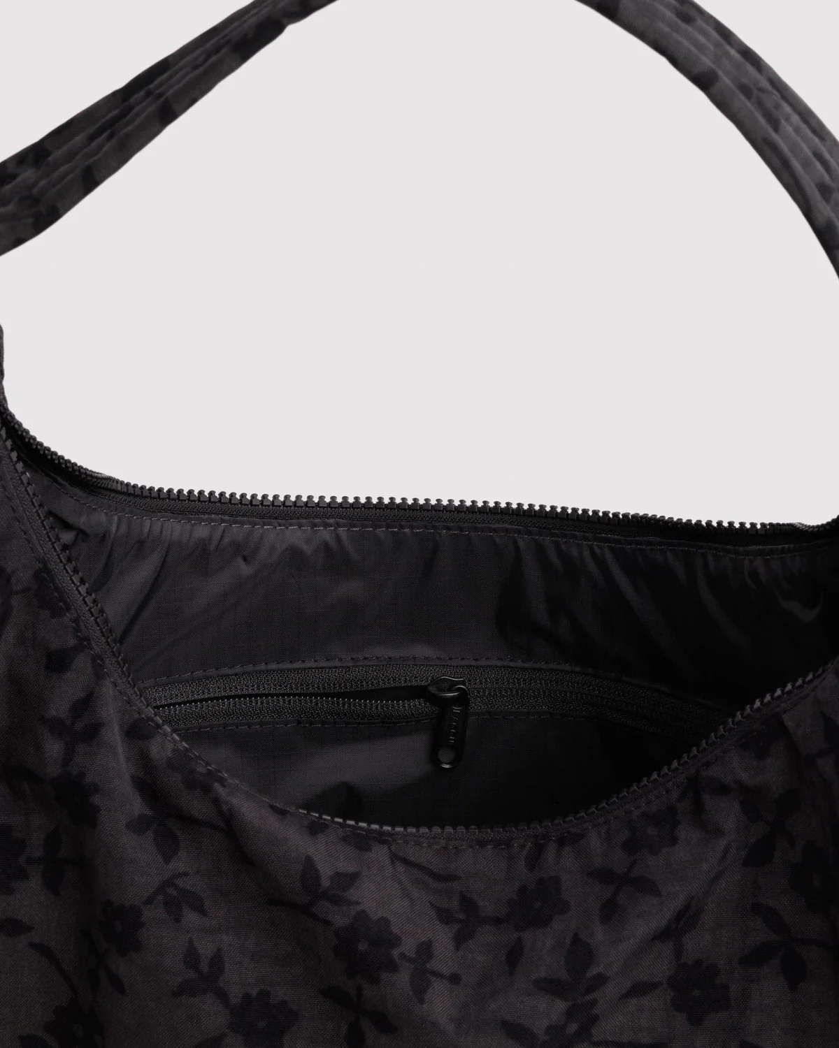 Nylon Shoulder Bag - Charcoal Ditsy Floral - Image 4