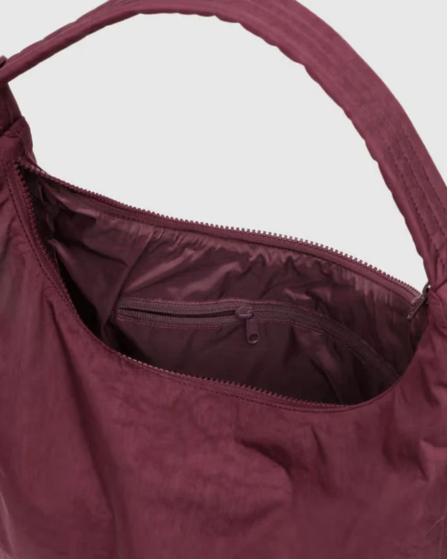 Nylon Shoulder Bag - Mahogany - Image 4