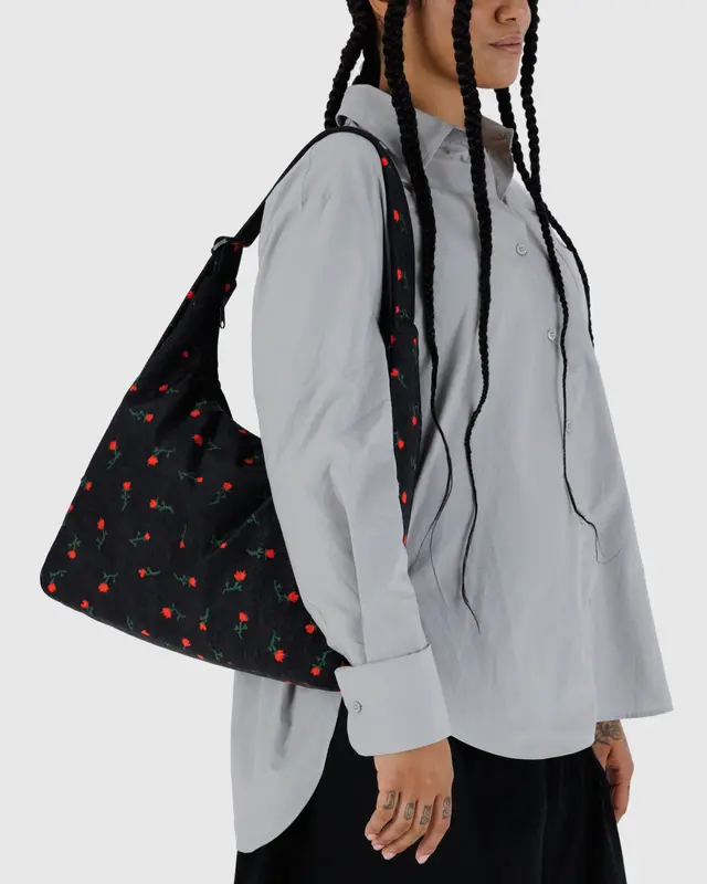 Nylon Shoulder Bag - Painted Wildflower - Image 2