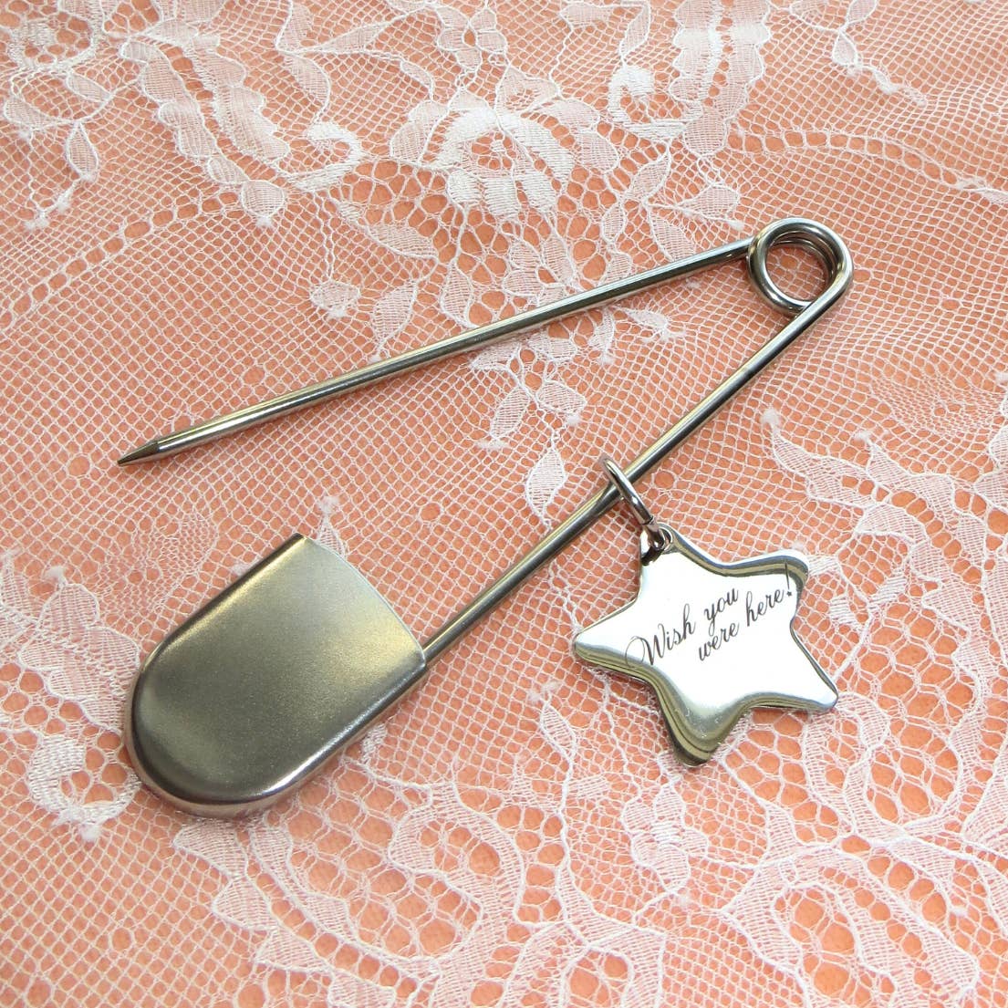 Oversized Safety Pin Keychain - Image 2