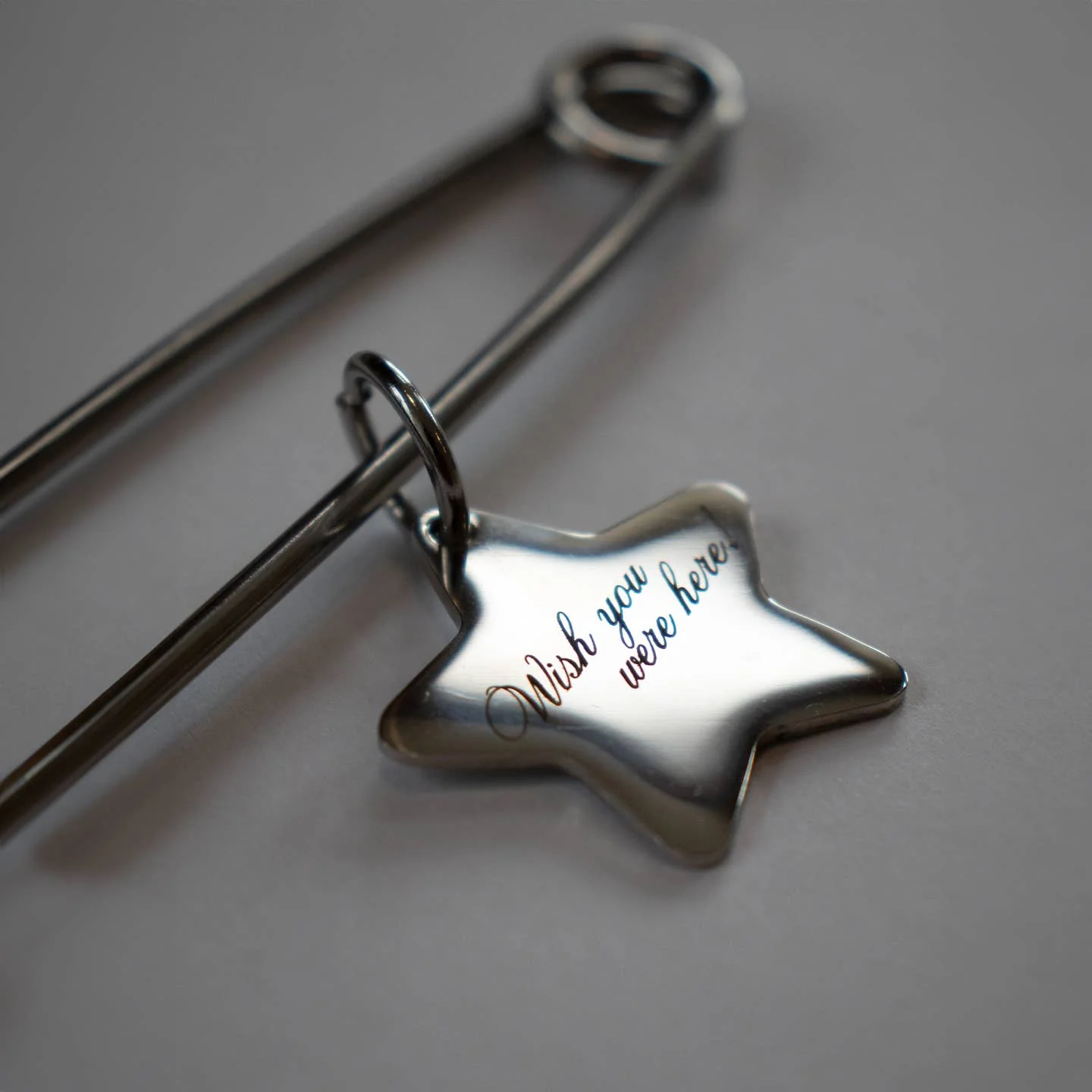 Oversized Safety Pin Keychain - Image 3
