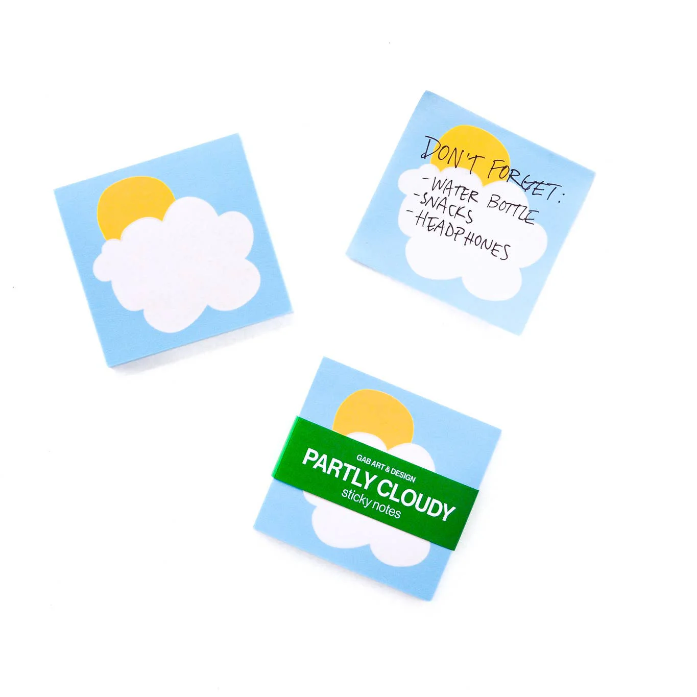 Partly Cloudy Sticky Notes - Image 2