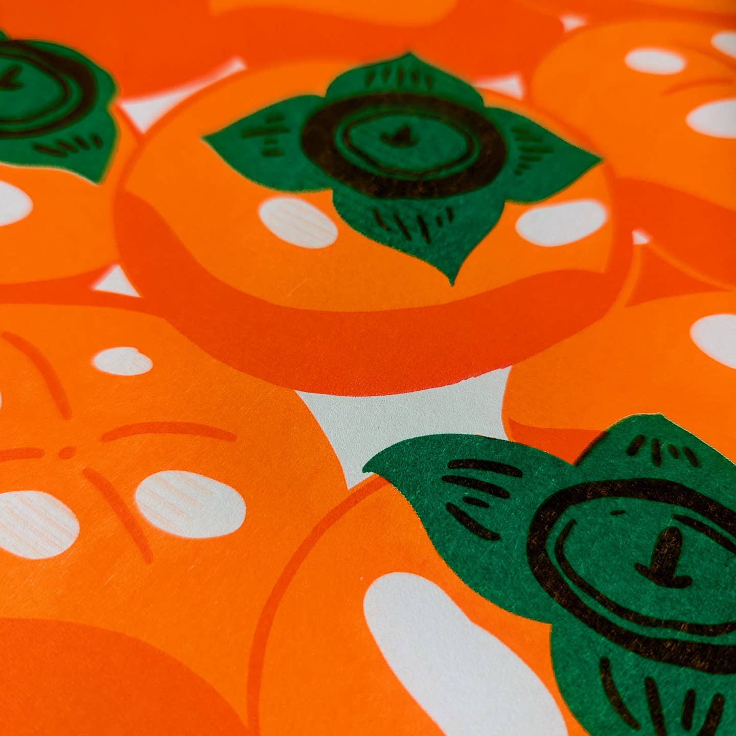 Persimmons Risograph Print - Image 2