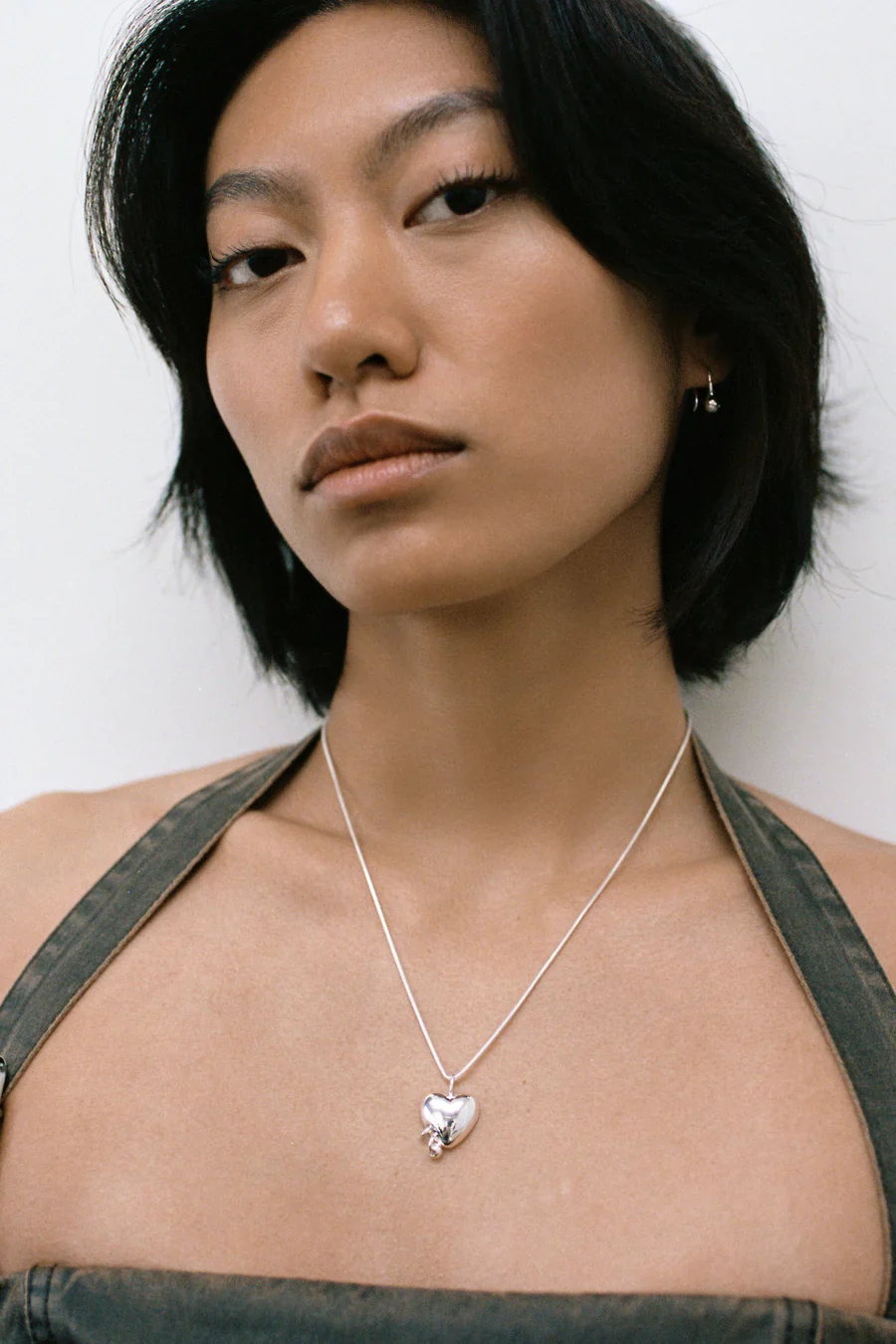 Pierced Heart Necklace in Sterling Silver - Image 4