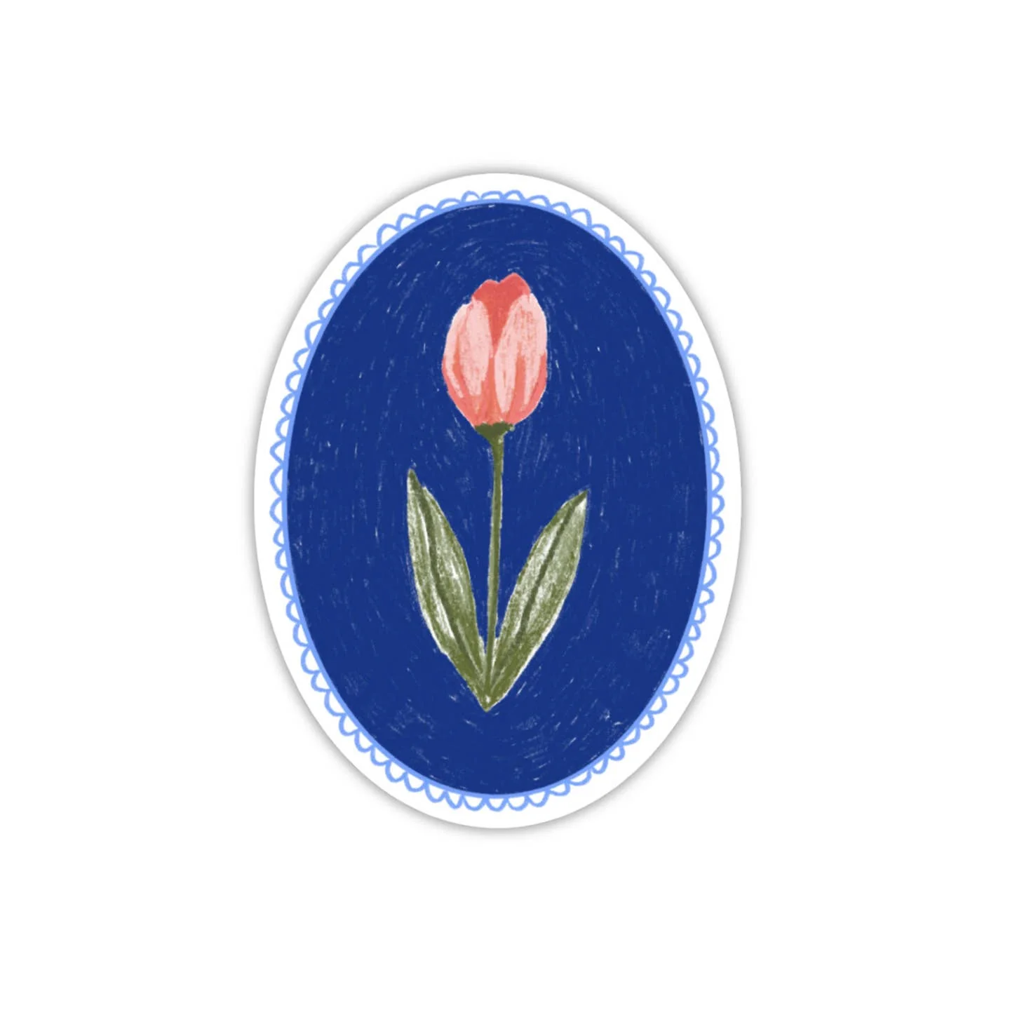 Pink Tulip Sticker