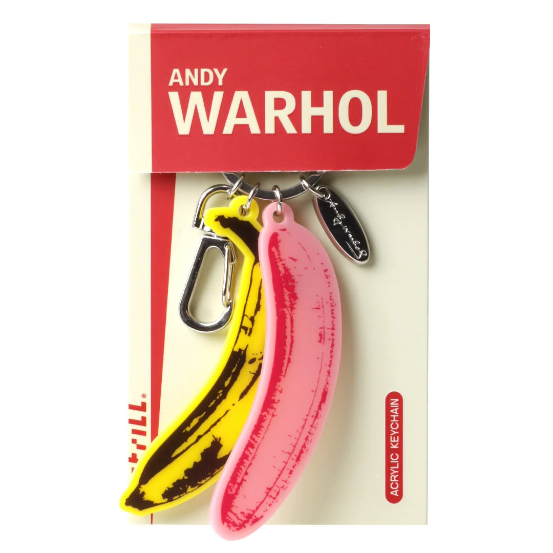 Warhol Bananas Acrylic Keyclip - Image 2
