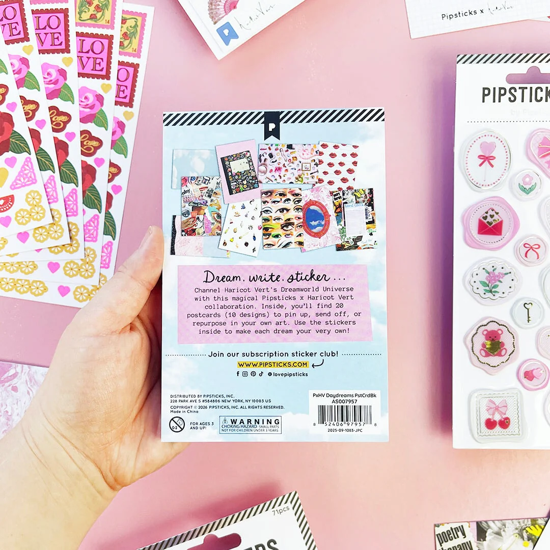 Pipsticks X Haricot Vert Daydreams Sticker Postcard Book - Image 10